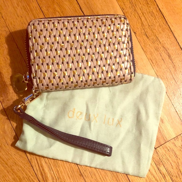 Pre-owned Deux Lux Zip Around Wristlet Wallet - Picture 1 of 6